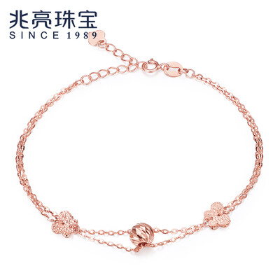 Zhao Liang jewelry graceful 18K gold bracelet butterfly ball female models K gold bracelet k red section of about 19CM with extended chain
Zhao Liang jewelry graceful 18K gold bracelet butterfly ball female models K gold bracelet k red section of about 19CM with extended chain