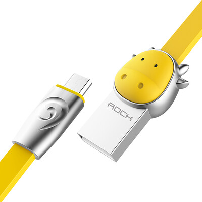 Locke (ROCK) Andrews data cable zinc alloy cute cartoon cow micro charging cable for Samsung Huawei millet Meizu phone 1 m yellow
Locke (ROCK) Andrews data cable zinc alloy cute cartoon cow micro charging cable for Samsung Huawei millet Meizu phone 1 m yellow