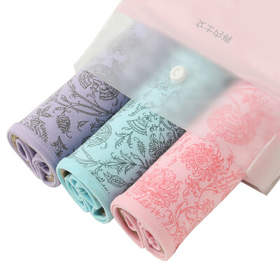 Red bean ladies underwear 3 soft cotton printing waist sexy lace briefs combination four 17595
Red bean ladies underwear 3 soft cotton printing waist sexy lace briefs combination four 17595