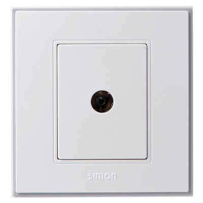 Simon Electric (simon) V55111T cable digital TV socket panel 56C series switch socket panel
Simon Electric (simon) V55111T cable digital TV socket panel 56C series switch socket panel