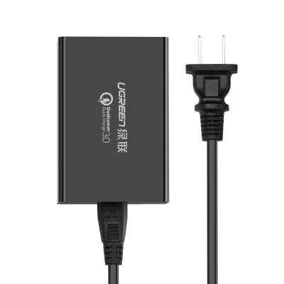 

Зеленый United QC3.0 быстрой зарядки зарядное устройство флэш-rechargeyour головка многоходовой USB адаптер питания штепсельные Android телефоны поддерживают быструю музыку проса Samsung Huawei 30598 5 черный
