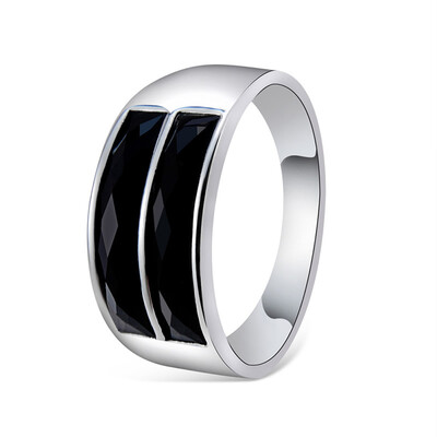 Yoursfs@ Wedding Band Collection Ring Men New Fashion Jewelry Double Black Agate Rings Top Quality Boyfriend Valentines Gifts
Yoursfs@ Wedding Band Collection Ring Men New Fashion Jewelry Double Black Agate Rings Top Quality Boyfriend Valentines Gifts