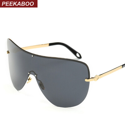 Peekaboo oversized one piece len sunglasses polarized men metal leg shades women polarized windproof rimless glasses
Peekaboo oversized one piece len sunglasses polarized men metal leg shades women polarized windproof rimless glasses