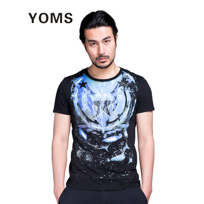 YOMS) short-sleeved T-shirt men's fine cotton business casual short-sleeved printing primer shirt male 52226045 black
YOMS) short-sleeved T-shirt men's fine cotton business casual short-sleeved printing primer shirt male 52226045 black