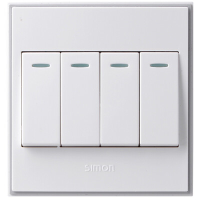 Simon Electric simon V51041BYT four open single control 56C series with fluorescent four-bit single pole switch socket
Simon Electric simon V51041BYT four open single control 56C series with fluorescent four-bit single pole switch socket