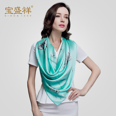 Bao Shengxiang female silk silk silk scarf spring sunscreen shawl scarf dual-use dancing autumn blue s9216
Bao Shengxiang female silk silk silk scarf spring sunscreen shawl scarf dual-use dancing autumn blue s9216