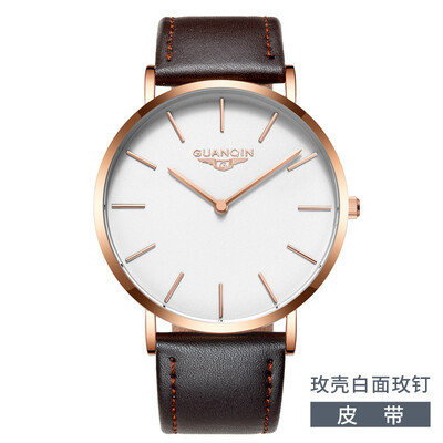 GUANQIN Brand Luxury Simple Design Ultra Thin Mesh Band Quartz Watch Men Business Waterproof Steel Wristwatch relogio masculino
GUANQIN Brand Luxury Simple Design Ultra Thin Mesh Band Quartz Watch Men Business Waterproof Steel Wristwatch relogio masculino