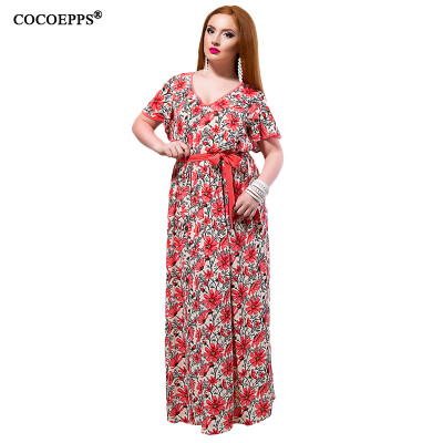COCOEPPS Summer 2017 Women Long Dress Plus Size Floral Print Vintage Ladies Maxi Dresses Big Size V-Neck Sexy Party Vestidos
COCOEPPS Summer 2017 Women Long Dress Plus Size Floral Print Vintage Ladies Maxi Dresses Big Size V-Neck Sexy Party Vestidos