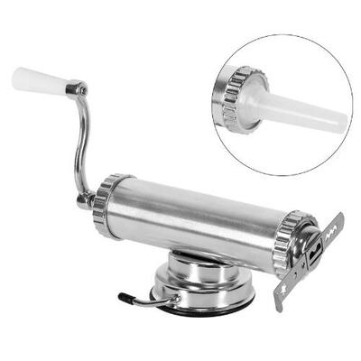 2 in one Hand Operated Sausage Meat Stuffer With Suction Base Homemade Cookie Press Mold&Sausage Filling machine
2 in one Hand Operated Sausage Meat Stuffer With Suction Base Homemade Cookie Press Mold&Sausage Filling machine