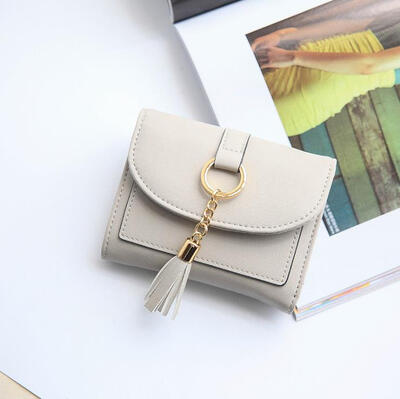 2017 new short paragraph simple twists and turns students sweet ladies wallet hardware tassel small fresh PU lady wallet
2017 new short paragraph simple twists and turns students sweet ladies wallet hardware tassel small fresh PU lady wallet