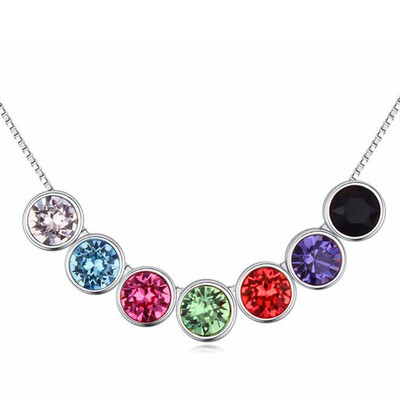 Colorful Rhinestone Rainbow Necklaces Pendants For Women Austrian Crystal Beads Box Chain Necklace .20099
Colorful Rhinestone Rainbow Necklaces Pendants For Women Austrian Crystal Beads Box Chain Necklace .20099