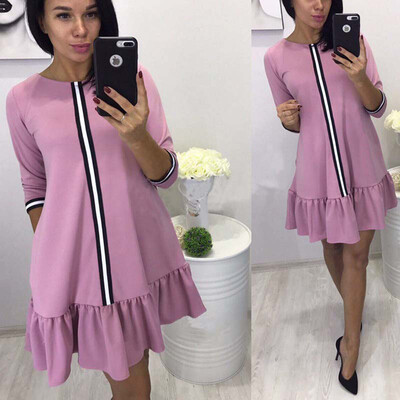 Lovaru ™ 2017 Autumn Dress Red Three Quarter Women Sweet Loose Dress O-Neck Natural Casual Women Mini Dresses
Lovaru ™ 2017 Autumn Dress Red Three Quarter Women Sweet Loose Dress O-Neck Natural Casual Women Mini Dresses