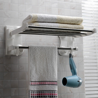 Jingdong Supermarket Shuangqing home stainless steel double suction cup towel frame folding towel rack 60cm SQ-1906
Jingdong Supermarket Shuangqing home stainless steel double suction cup towel frame folding towel rack 60cm SQ-1906