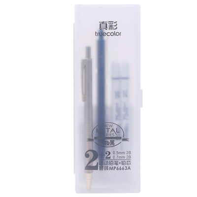 TRUECOLOR 0507mm students press the automatic activity pencil test to prevent black gold metal rod 2 sticks MP6663
TRUECOLOR 0507mm students press the automatic activity pencil test to prevent black gold metal rod 2 sticks MP6663