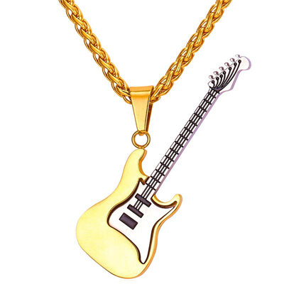 U7 Gold/Black Color Rock Guitar Pendant & Chain Necklace Hip Hop Music Necklaces Men/Women Jewelry
U7 Gold/Black Color Rock Guitar Pendant & Chain Necklace Hip Hop Music Necklaces Men/Women Jewelry