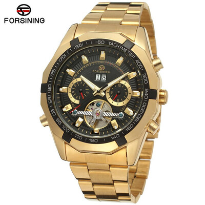 Forsining Mens Watch New Luxury Automatic Stainless Steel Bracelet Vogue Mechanical Wristwatch Elegant Calendar Clock
Forsining Mens Watch New Luxury Automatic Stainless Steel Bracelet Vogue Mechanical Wristwatch Elegant Calendar Clock