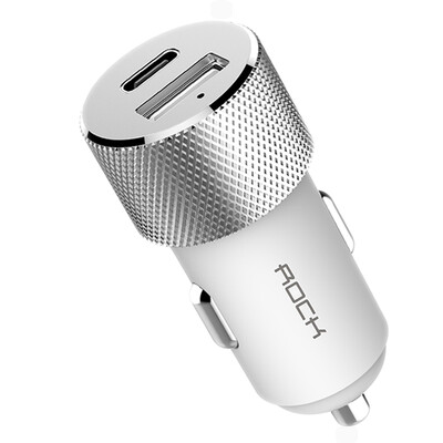 Type C Car Charger ROCK Sitor 5V 34A Fast Charging Type-C Metal Universal For iPhone 8 X Samsung Galaxy S8
Type C Car Charger ROCK Sitor 5V 34A Fast Charging Type-C Metal Universal For iPhone 8 X Samsung Galaxy S8