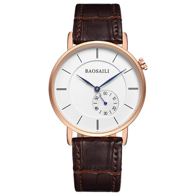 BAOSAILI Trendy Ladies Watch Ultra-thin Dial Quartz Waterproof Wristwatch Leather Unisex Men Quartz Clock
BAOSAILI Trendy Ladies Watch Ultra-thin Dial Quartz Waterproof Wristwatch Leather Unisex Men Quartz Clock