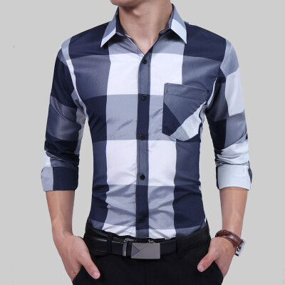 Brand 2017 Fashion Male Shirt Long-Sleeves Tops Fashion Hit Color Big Plaid Mens Dress Shirts Slim Men Shirt 3XL DFGH
Brand 2017 Fashion Male Shirt Long-Sleeves Tops Fashion Hit Color Big Plaid Mens Dress Shirts Slim Men Shirt 3XL DFGH