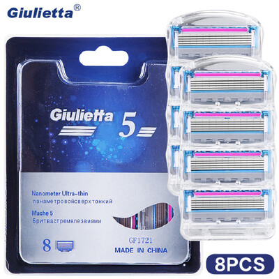Giulietta Razor Blade Holder 8pcs/lot,High Quality Face Care Shaving Razor Blade For Men F5 Blades GF1721
Giulietta Razor Blade Holder 8pcs/lot,High Quality Face Care Shaving Razor Blade For Men F5 Blades GF1721