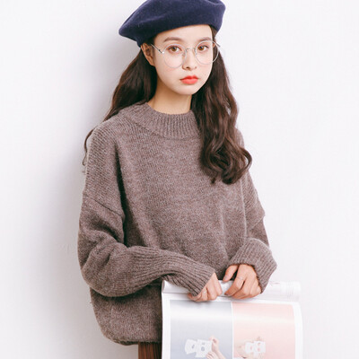 City plus CITYPLUS 2017 autumn&winter new women&39s art wild round long-sleeved loose loose sweater sweater CWYC179360 apricot gray
City plus CITYPLUS 2017 autumn&winter new women&39s art wild round long-sleeved loose loose sweater sweater CWYC179360 apricot gray