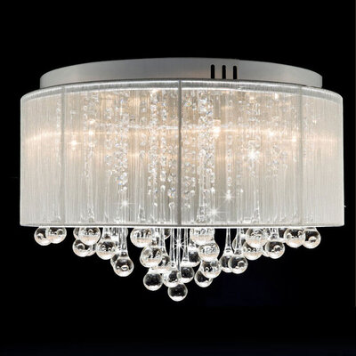 BOKT Flushmount 4-light Chrome Chandelier Drum Shade Crystal Pendant Light Home Ceiling Light Fixture
BOKT Flushmount 4-light Chrome Chandelier Drum Shade Crystal Pendant Light Home Ceiling Light Fixture