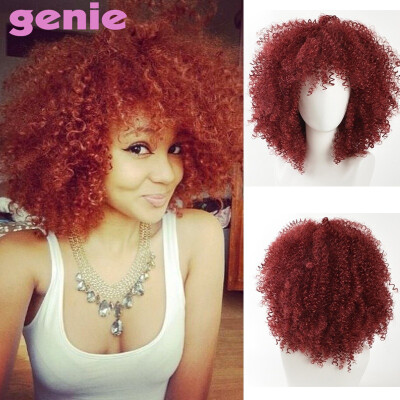 GENIE Red Curly Synthetic Wigs for Black Women Natural Full American African Medium Afro Wig Cosplay Heat Resistant
GENIE Red Curly Synthetic Wigs for Black Women Natural Full American African Medium Afro Wig Cosplay Heat Resistant
