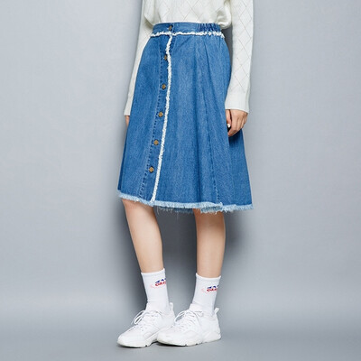 Semir cowboy half-length skirt female women&39s fashion trend tassel flank single-row multi-button A-type skirt 19316200109 cowboy light blue
Semir cowboy half-length skirt female women&39s fashion trend tassel flank single-row multi-button A-type skirt 19316200109 cowboy light blue