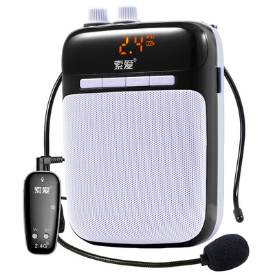 Soaiy soaiy S-718 wireless portable digital amplifier 24G high power bee megaphone teacher teaching megaphone guide lumbar speakers wisdom black
Soaiy soaiy S-718 wireless portable digital amplifier 24G high power bee megaphone teacher teaching megaphone guide lumbar speakers wisdom black