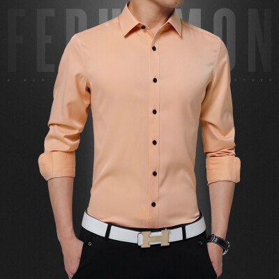 2017 new men's long-sleeved shirt autumn self-cultivation men's solid color wild anti-wrinkle casual shirt as gift for men
2017 new men's long-sleeved shirt autumn self-cultivation men's solid color wild anti-wrinkle casual shirt as gift for men