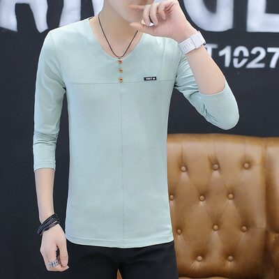 17 autumn and winter men's long-sleeved t-shirt men's self-cultivation youth sweater as gift for men
17 autumn and winter men's long-sleeved t-shirt men's self-cultivation youth sweater as gift for men