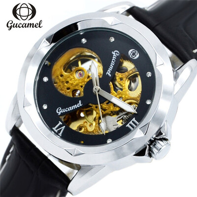 GUCAMEL Classic Series Gold Skeleton Inside Design Fashion Casual Men Mechanical Watch Top Brand Luxury Automatic Male Wristwatch
GUCAMEL Classic Series Gold Skeleton Inside Design Fashion Casual Men Mechanical Watch Top Brand Luxury Automatic Male Wristwatch