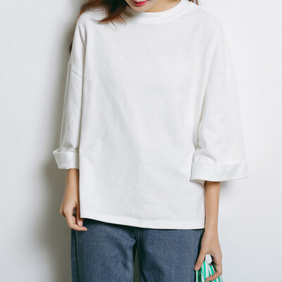 2017 autumn and winter new round neck collar bat sleeves loose loose t-shirt bat shirt loose T-shirt
2017 autumn and winter new round neck collar bat sleeves loose loose t-shirt bat shirt loose T-shirt