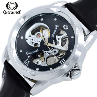 GUCAMEL Classic Series Gold Skeleton Inside Design Fashion Casual Men Mechanical Watch Top Brand Luxury Automatic Male Wristwatch
GUCAMEL Classic Series Gold Skeleton Inside Design Fashion Casual Men Mechanical Watch Top Brand Luxury Automatic Male Wristwatch