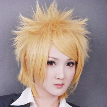 Wigs Cosplay on Kingdom Hearts Ventus Short Curly Cosplay Wig  Brown   Cosplay Wigs