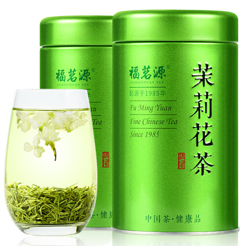 京东超市茉莉花茶 首件28元买2送1同款再送杯 2019新茶浓香型花草茶 茶叶 新茶礼盒装袋装耐泡散装