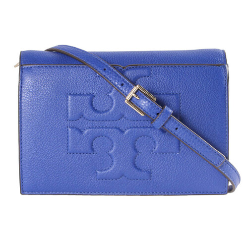 TORY BURCH 托里.伯奇 奢侈品 TB女包 蓝色牛皮单肩斜挎包 48307 460 蓝色