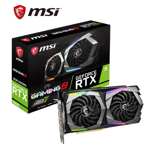 微星（MSI）魔龙 GeForce RTX 2060 GAMING Z 6G GDDR6 1830MHz 旗舰款寂冷电脑独立游戏电竞显卡