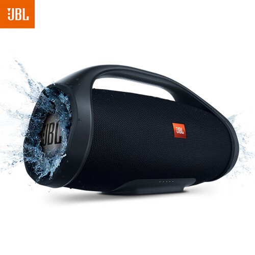 JBL BOOMBOX 音乐战神 便携式蓝牙音箱+低音炮 户外音箱 防水设计 Hifi音质 桌面音响 黑色