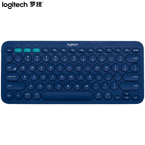 罗技（Logitech）K380 键盘 无线蓝牙键盘 办公键盘 女性 便携 超薄键盘 笔记本键盘 蓝色 自营