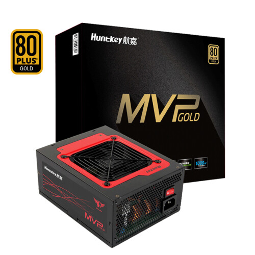 航嘉（Huntkey）金牌1000W MVP K1000电源（80PLUS金牌全模全电压/风扇启停/双CPU供电/RTX2080Ti/五年质保）