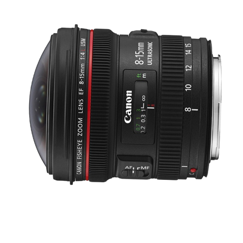 佳能（Canon） 广角变焦镜头 单反相机镜头 EF 8-15mm F4 USM 鱼眼镜头