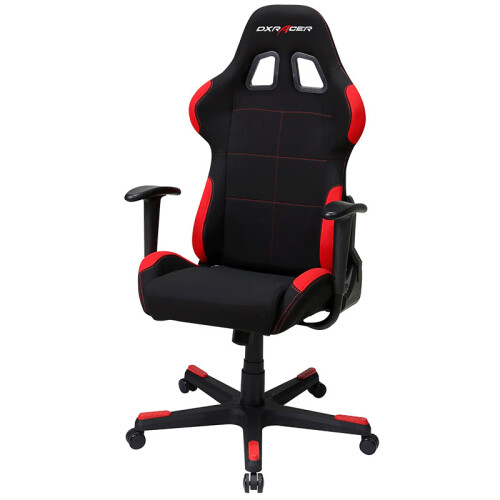 京东超市迪锐克斯（DXRACER）F01电脑椅 电竞椅人体工学办公椅子靠背椅家用游戏转椅 黑红