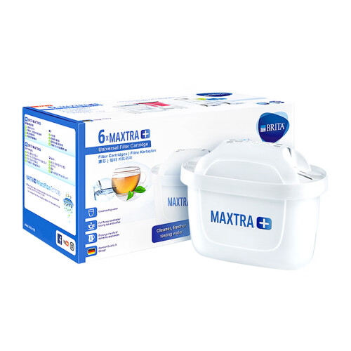 海囤全球碧然德（BRITA）滤水壶滤芯 Maxtra+多效滤芯6只装 过滤净水器滤芯 家用滤水壶滤芯 新升级标准版滤芯