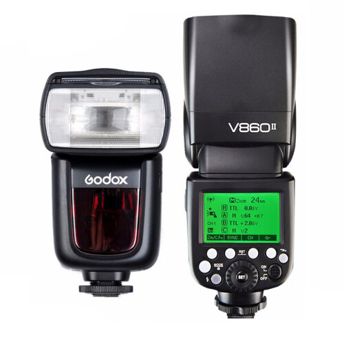 神牛（Godox）V860II-C 热靴闪光灯2.4G无线引闪外拍灯内置引闪器 佳能TTL高速锂电机顶灯