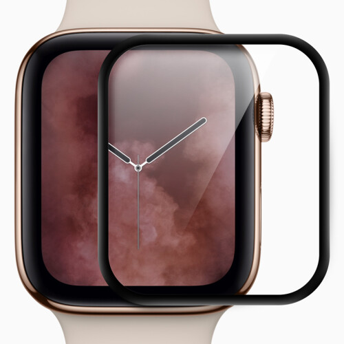 京东超市毕亚兹 Apple Watch 4钢化膜 苹果手表4代iwatch手表贴膜 3D热弯全屏覆盖保护贴膜防水版 44mm-JM537