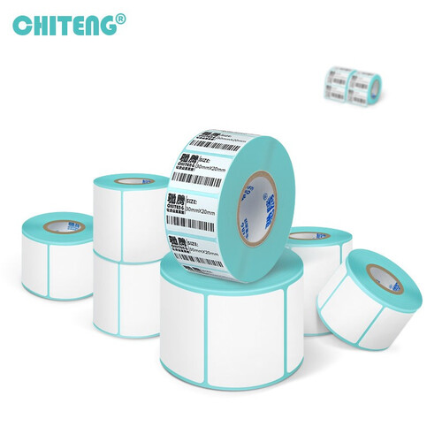 驰腾（chiteng）热敏不干胶标签纸条码纸价格标签打印贴纸条码打印机用 50mm宽*30mm高*1000张【单排】