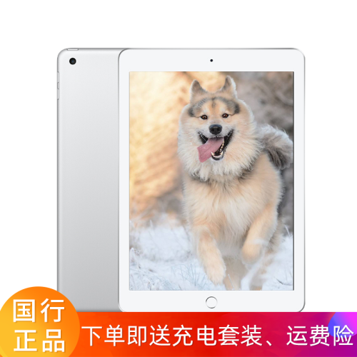 拍拍【二手99新】Apple苹果 iPad 2018年新款ipad平板电脑 9.7英 A10 国行 银白色 128G WIFI版+充电套装