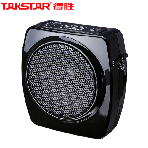 得胜（TAKSTAR）E6便携式大功率扩音器 教学专用导游教师腰挂耳麦喇叭扩音器 防尘防溅水 电量显示 黑色