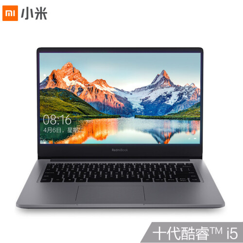 RedmiBook 14 增强版 全金属超轻薄(第十代酷睿i5-10210U 8G 512G SSD MX250 2G独显 Office 支持手环疾速解锁 Win10)游戏 灰 笔记本 小米 红米